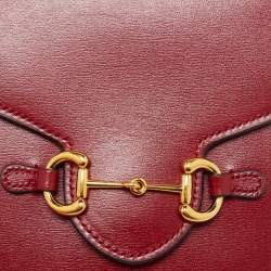 Gucci Red Calfskin Mini Horsebit 1955 Crossbody Bag
