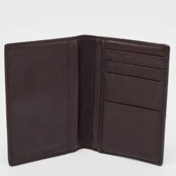 Gucci Dark Brown Guccissima Leather Bifold Card Case