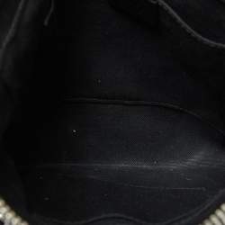 Pre Owned Gucci Black GG Supreme Canvas and Leather Crossbody Bag