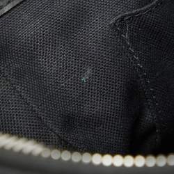 Pre Owned Gucci Black GG Supreme Canvas and Leather Crossbody Bag