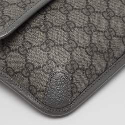 Gucci Grey GG Supreme Canvas Small Ophidia Belt Bag