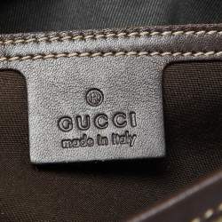 Gucci Beige/Brown GG Supreme Canvas and Leather Web Flap Messenger Bag
