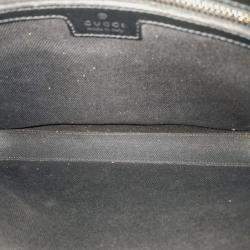 Gucci Black PVC Interlocking G Messenger Bag