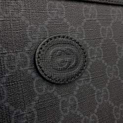 Gucci Black PVC Interlocking G Messenger Bag