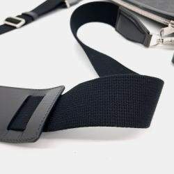 Gucci Black PVC Interlocking G Messenger Bag