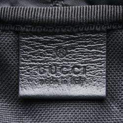 Gucci Black Multicolor Pvc Leather Gg Psychedelic Medium Backpack