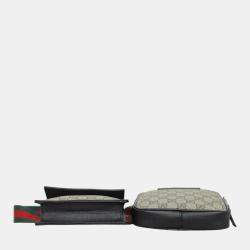 Gucci GG Supreme Double Pocket Belt Bag
