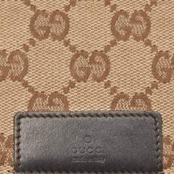 Gucci Beige/Brown GG Canvas and Leather Bifold Wallet