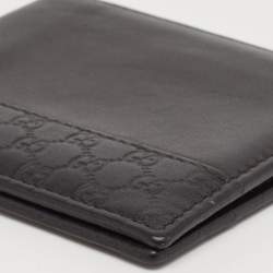 Gucci Black Microguccissima Leather Bifold Wallet