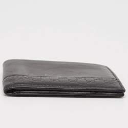 Gucci Black Microguccissima Leather Bifold Wallet