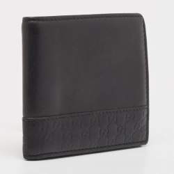 Gucci Black Microguccissima Leather Bifold Wallet