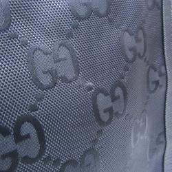 Gucci Off The Grid Nylon Leather Handbag Shoulder Bag Black Navy