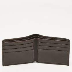 Gucci Brown Guccissima Leather Interlocking G Bifold Wallet