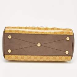 Gucci x Adidas Brown/Beige GG Crystal Canvas and Leather Mini Duffle Bag