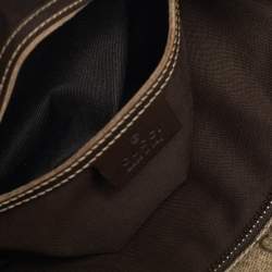 Gucci Beige GG Supreme Canvas Flat Messenger Bag
