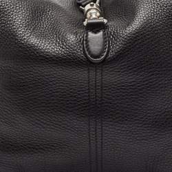 Gucci Black Leather Jackie 1961 Shoulder Bag