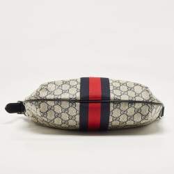 Pre Owned Gucci Blue GG Supreme Canvas Small Ophidia Crossbody Bag