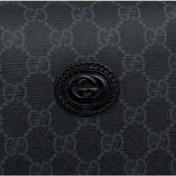 Gucci Black Interlocking GG Supreme Duffel Bag