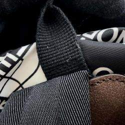 Gucci x The North Face Black White Nylon Leather Backpack