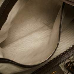 Gucci Brown/Beige GG Supreme Canvas Web Ophidia Carry-On Duffle Bag 