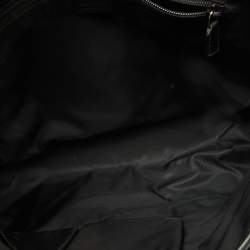 Gucci Black Guccissima Leather Flap Messenger Bag