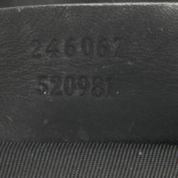 Gucci Black Guccissima Leather Flap Messenger Bag