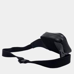 Gucci Black Rubber GG Rubber Effect Belt Bag