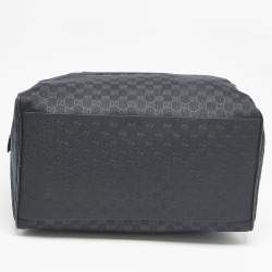 Gucci Black GG Canvas Web Boston Duffel bag