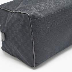 Gucci Black GG Canvas Web Boston Duffel bag