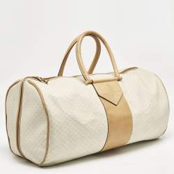 Gucci Light Beige/Tan Micro GG Supreme Canvas Duffle Bag