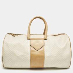 Gucci Light Beige/Tan Micro GG Supreme Canvas Duffle Bag