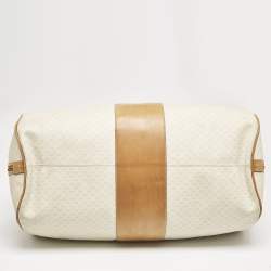 Gucci Light Beige/Tan Micro GG Supreme Canvas Duffle Bag
