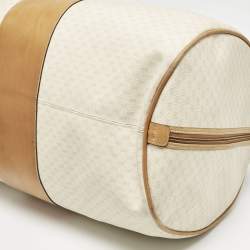 Gucci Light Beige/Tan Micro GG Supreme Canvas Duffle Bag