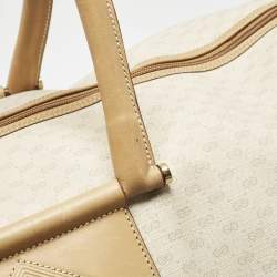 Gucci Light Beige/Tan Micro GG Supreme Canvas Duffle Bag