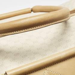 Gucci Light Beige/Tan Micro GG Supreme Canvas Duffle Bag