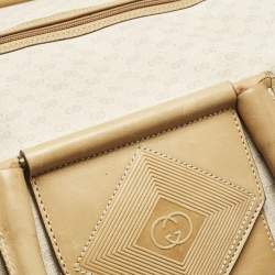 Gucci Light Beige/Tan Micro GG Supreme Canvas Duffle Bag