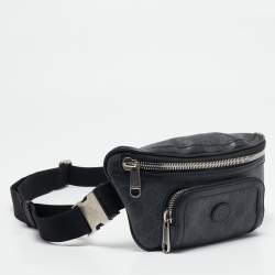 Gucci Black GG Supreme Canvas Small Interlocking G Belt Bag