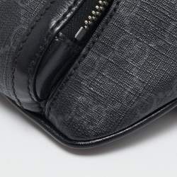 Gucci Black GG Supreme Canvas Small Interlocking G Belt Bag