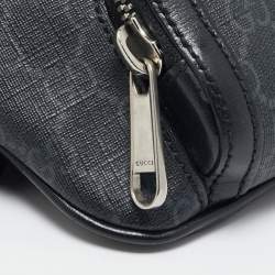 Gucci Black GG Supreme Canvas Small Interlocking G Belt Bag