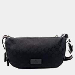Gucci Black Fabric Hip Sack bag
