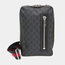 Gucci Black GG Supreme Sling Bag