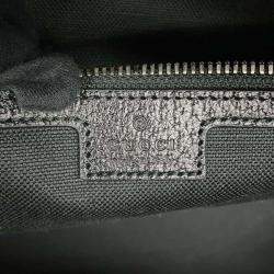 Gucci Black Canvas Leather Jumbo GG Duffle Travel Bag