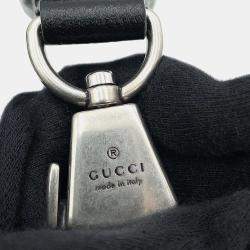Gucci Black Canvas Leather Jumbo GG Duffle Travel Bag