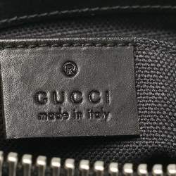 Pre Owned Gucci Black GG Supreme Canvas Small Messenger Bag