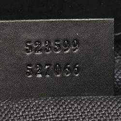 Pre Owned Gucci Black GG Supreme Canvas Small Messenger Bag