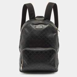 Gucci Black Guccissima Leather Eden Backpack