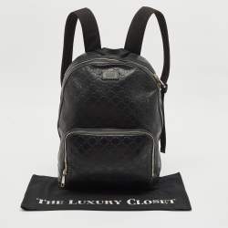 Gucci Black Guccissima Leather Eden Backpack
