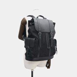 Gucci Black Canvas and Leather Jumbo GG Backpack