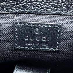 Gucci Black Canvas and Leather Jumbo GG Backpack