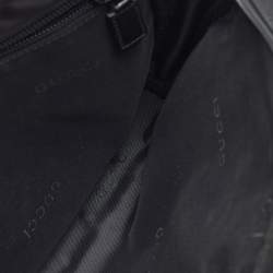 Gucci Black Nylon and Leather Wristlet Zip Pouch